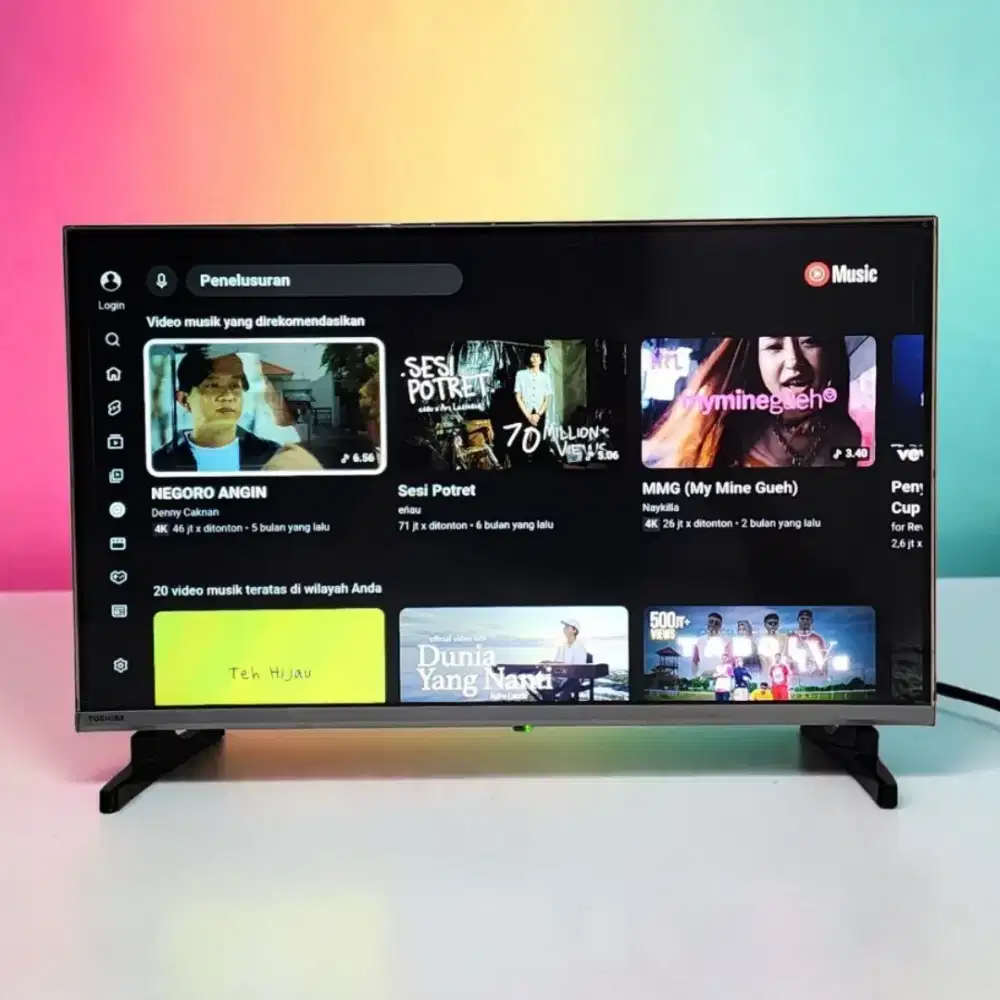 TV Android TOSHIBA 32 inci - msih lancar siap pakai