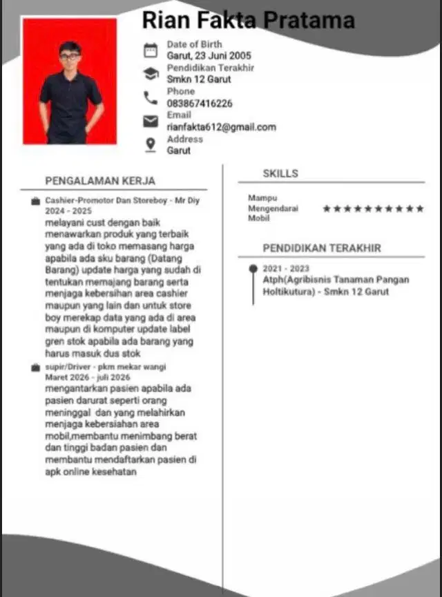 Mencari Pekerjaan Driver/Lainnya