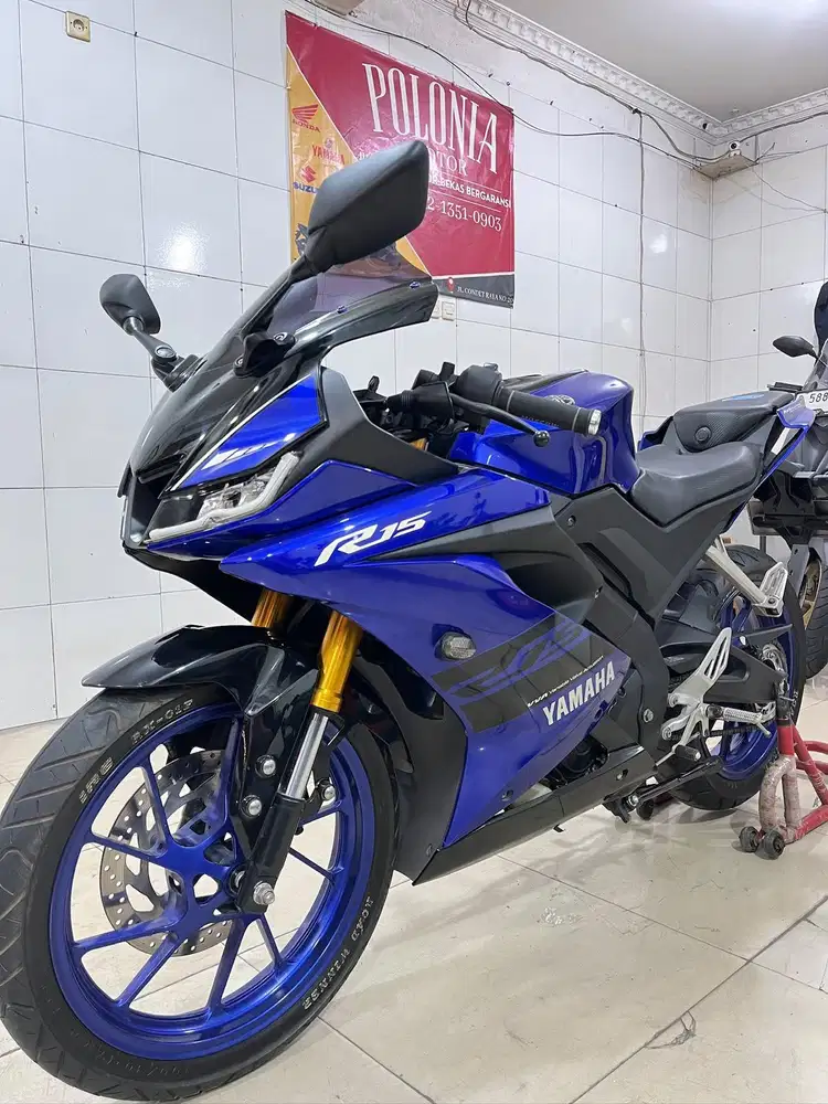 R15 V3 2019 LOW KM 9rb GRESS ORIAN BAGUS PAJAK ON PLAT JAKTIM