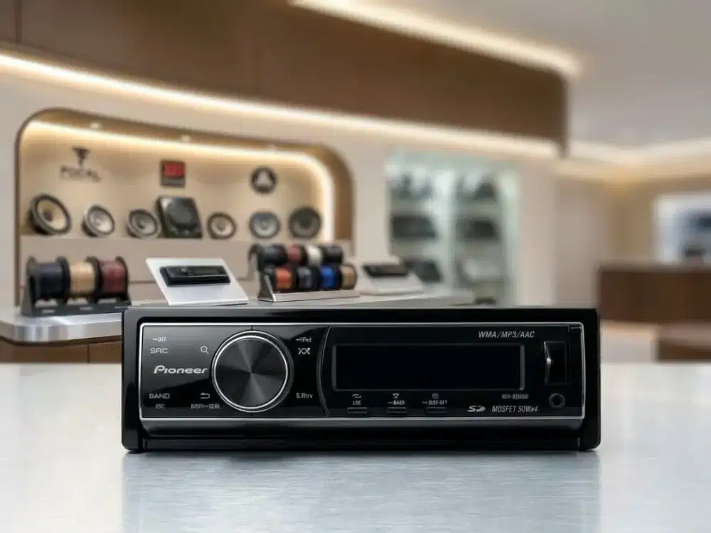 Head unit/ tape mobil pioneer DEH-9350sd
Mosfet 50w x 4