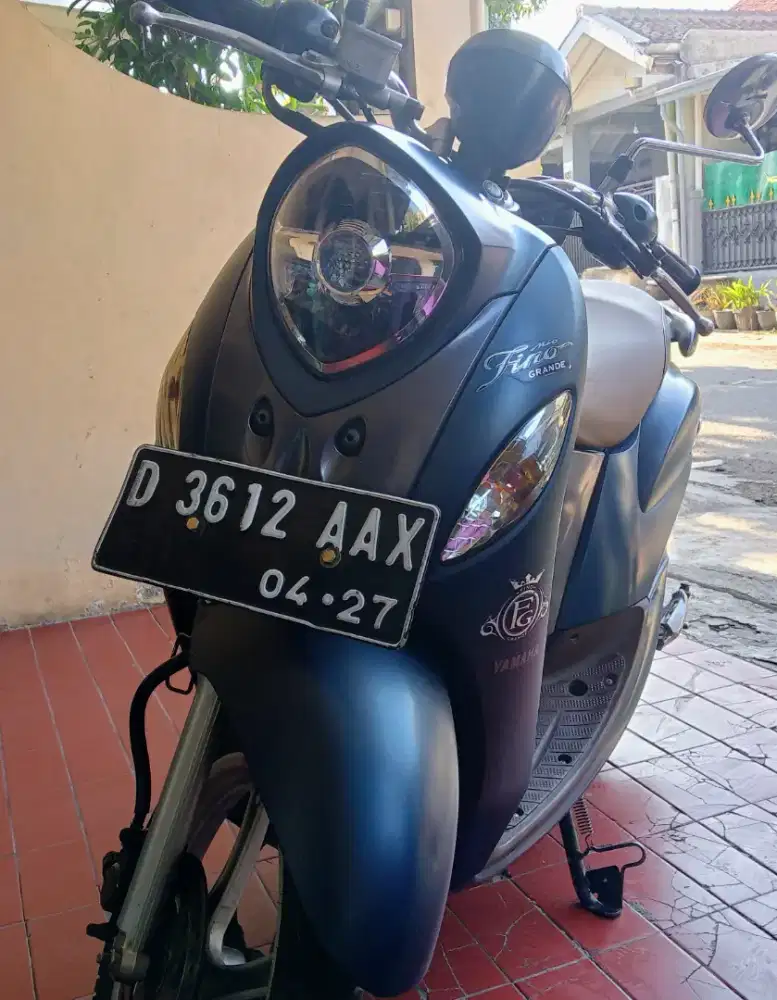 Yamaha Fino Grande Fi 2017 Biru Ori mulus mantap siap pakai.