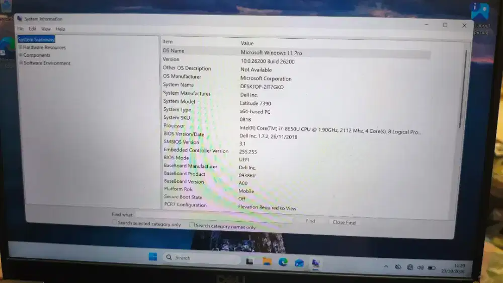 Laptop Dell Latitude 7390