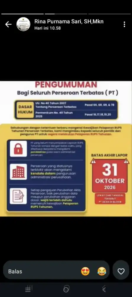 Dibutuhkan Staf Admin Notaris