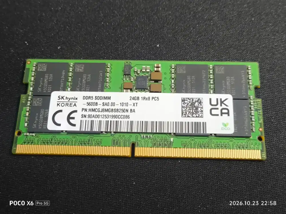 RAM LAPTOP SODIM DDR5 24gb
