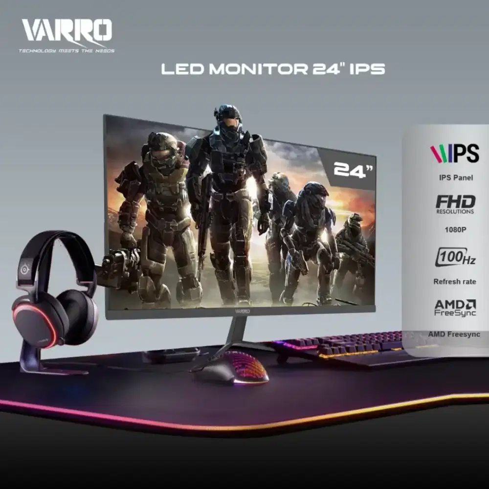Monitor Gaming Varro VA24-GM100V-B