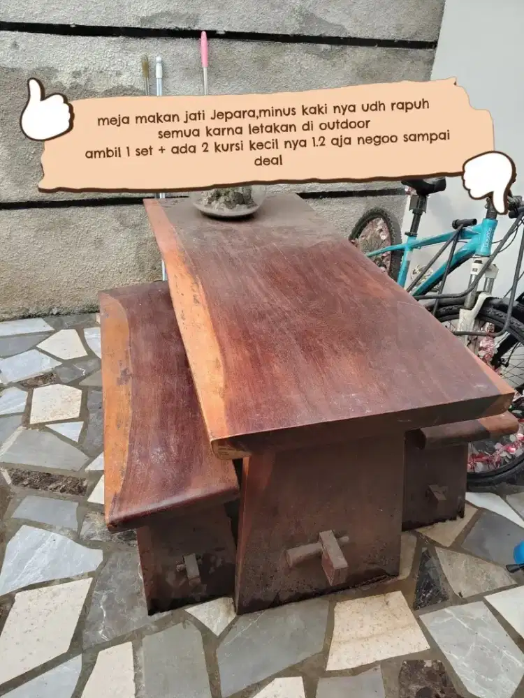 Jual cepat meja makan jati jepara