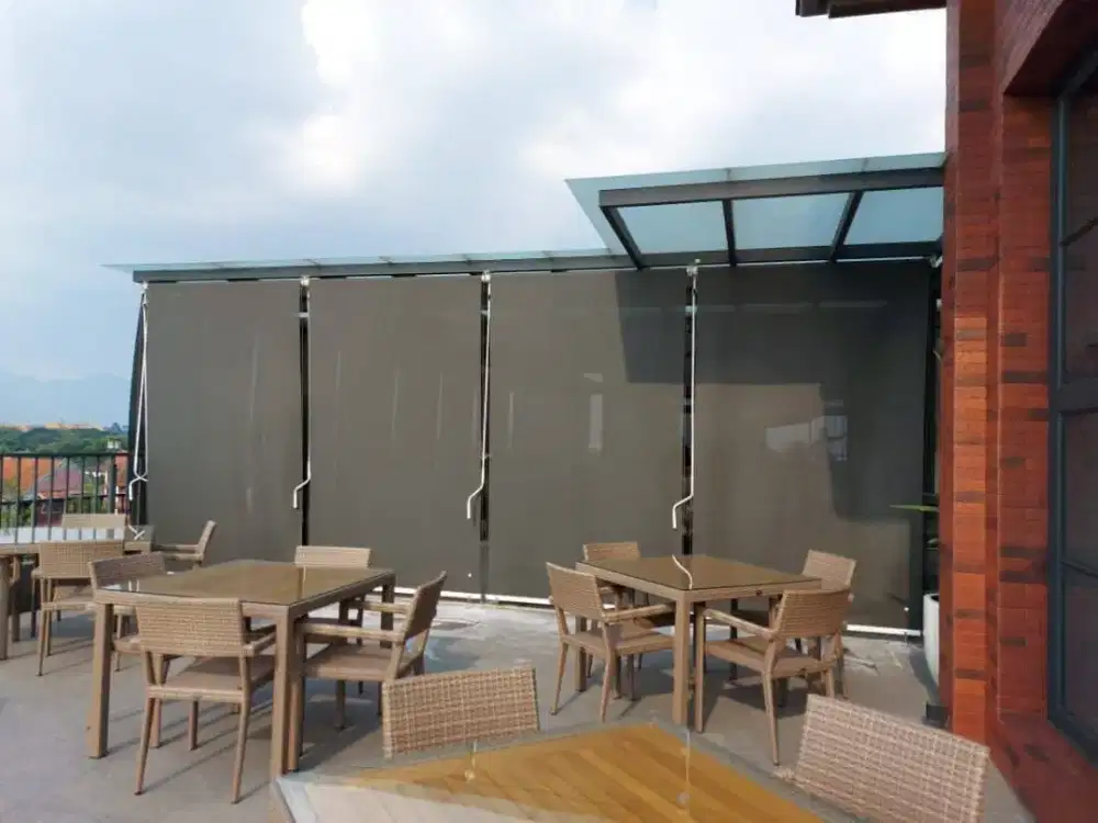 Roller blind indoor & outdoor | Gorden Vitrase | Wallpaper