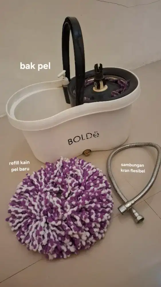 Bak pel dan kain pel + sambungan kran preloved 75.000