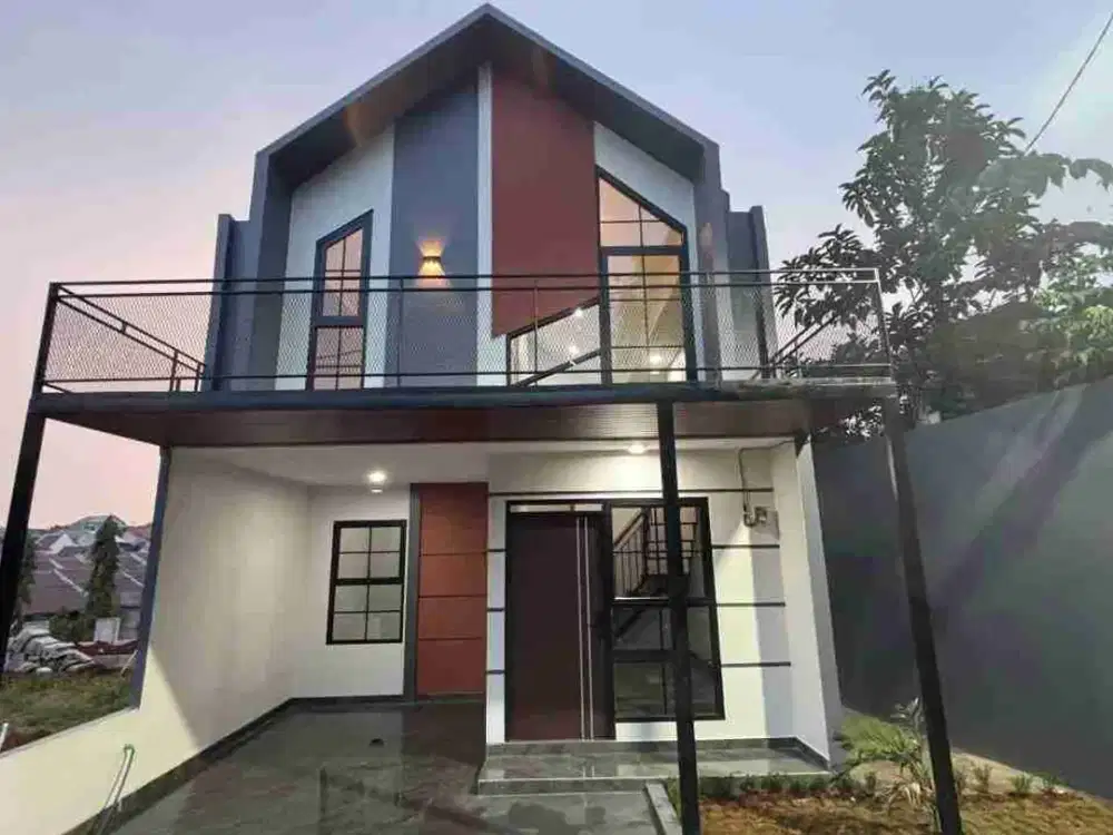 Rumah Scandinavian 2 Lantai Siap Huni Strategis di Sawangan Depok