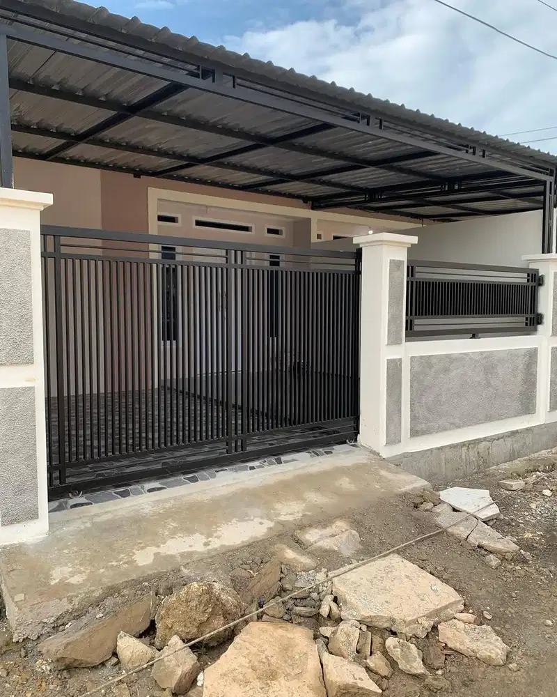 Pagar besi minimalis