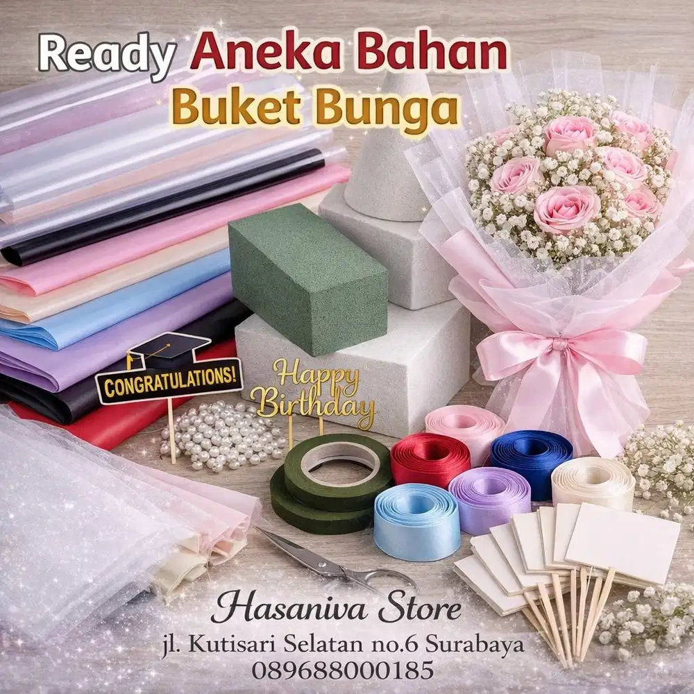Bahan Kerajinan Buket Bunga