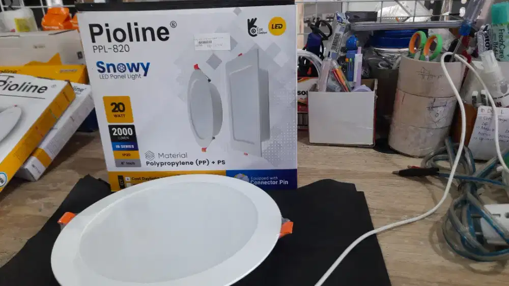Lampu LED Panel Light Snowy 20W Bulat – Downlight Plafon Super Terang