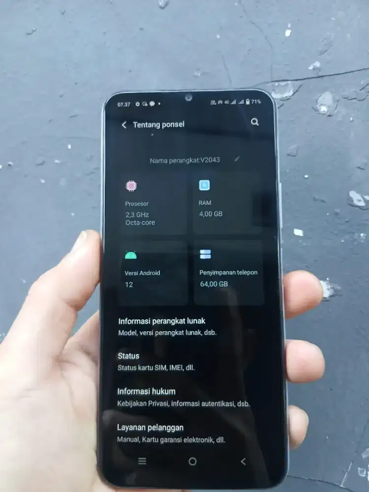 Vivo Y20 4+4/64 Batangan