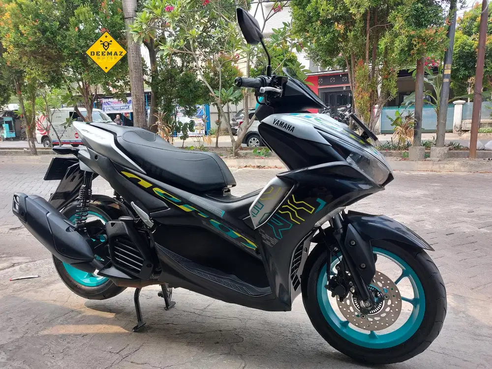 (DP 500 Rb)‼️ Aerox 155 Connected Silver Cyan 2024 Cash & Kredit