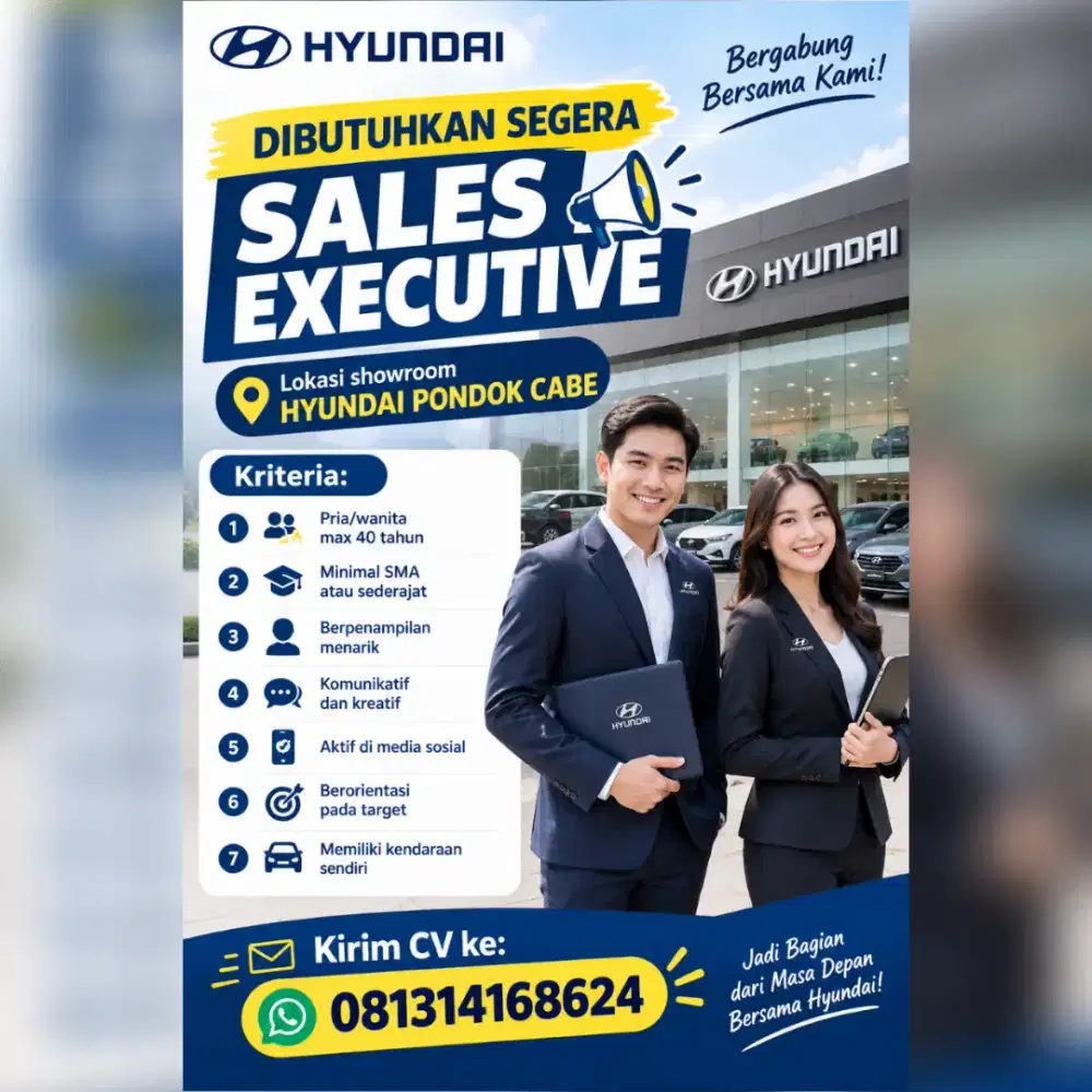 Lowongan Sales Hyundai Pondok Cabe