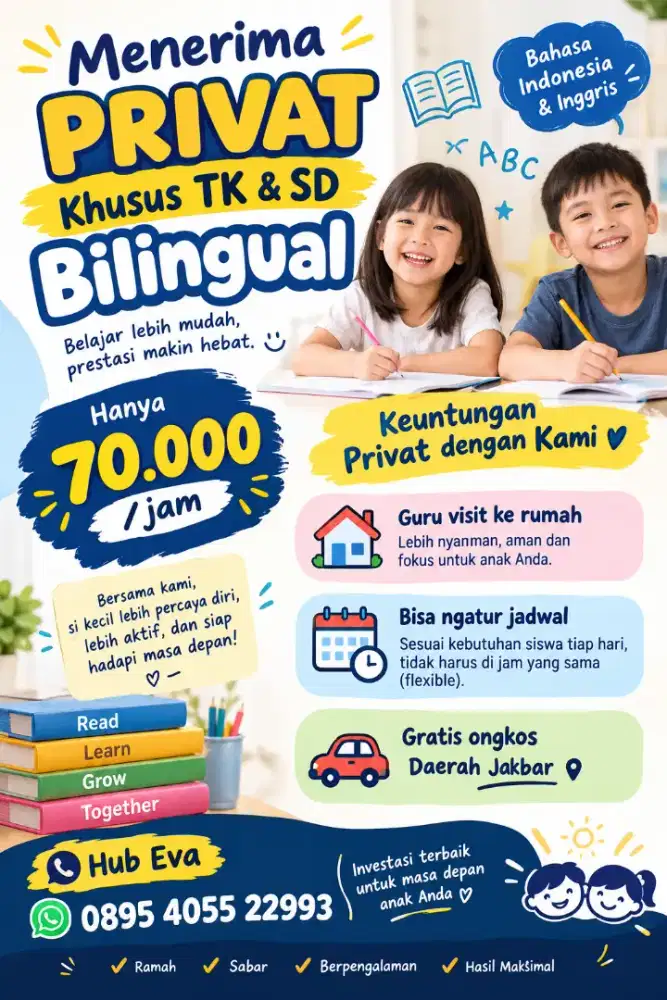 Kursus privat TK dan SD