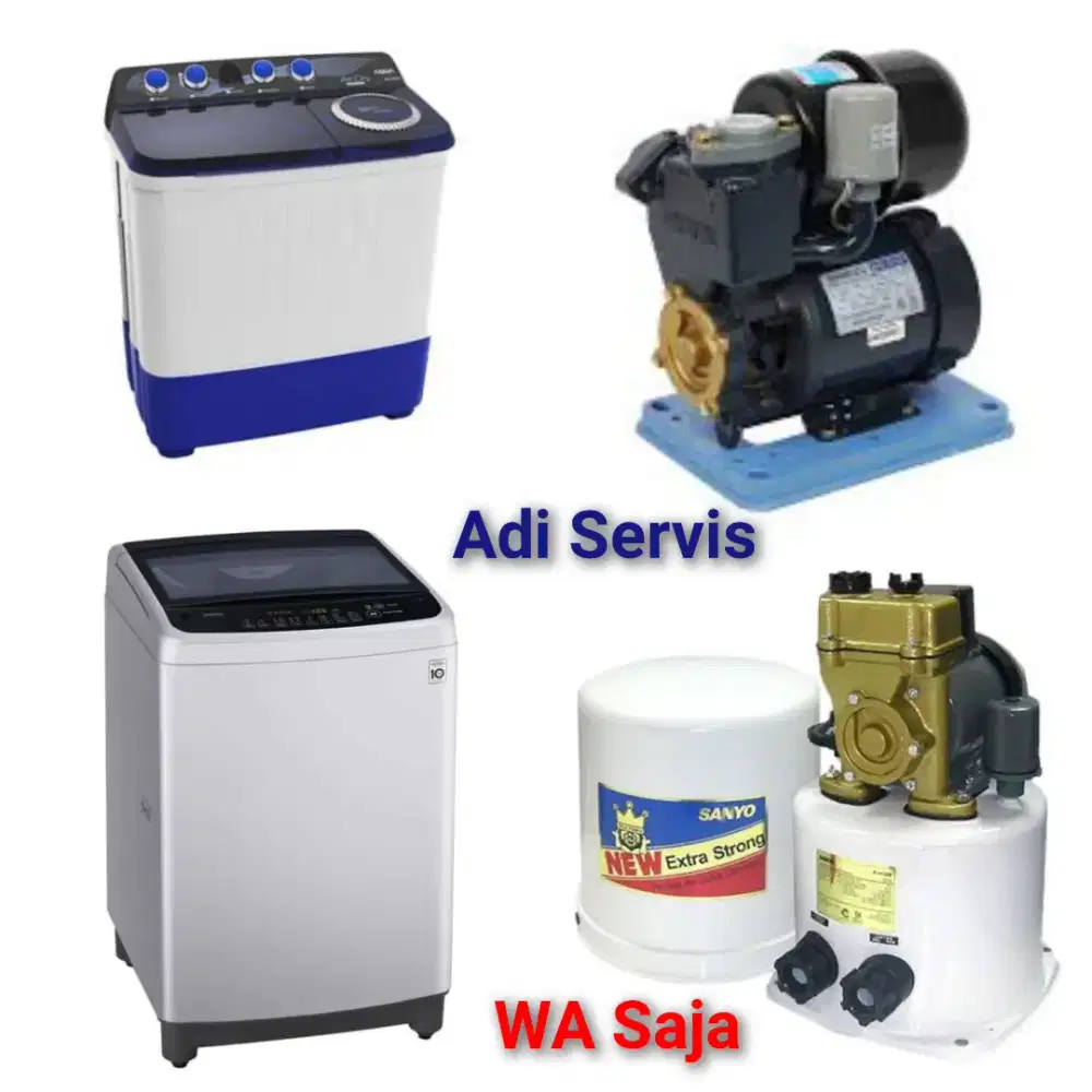 Servis Pompa air Mesin cuci Kipas angin Magic com Dispenser Kulkas dll