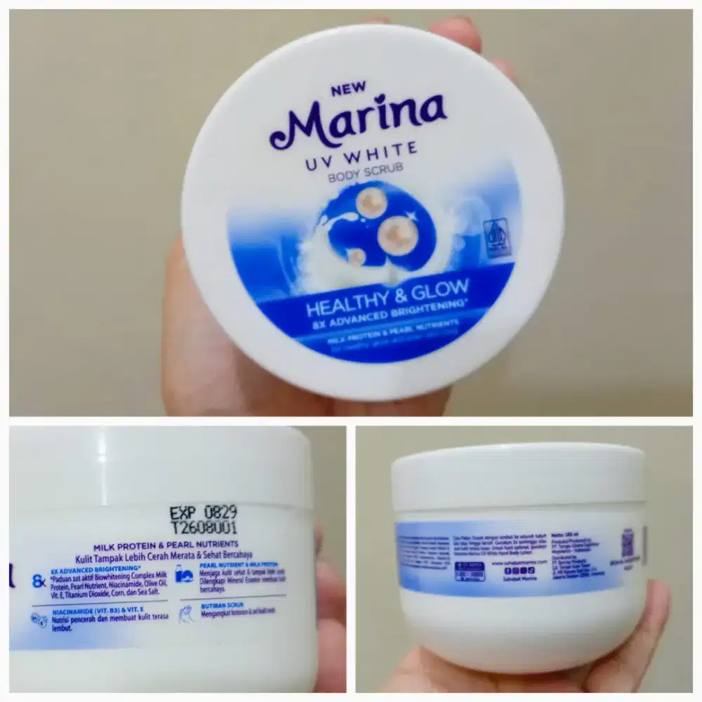Marina UV White Lulur Mandi Healthy and Glow