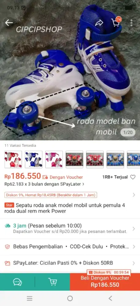 Sepatu roda anak