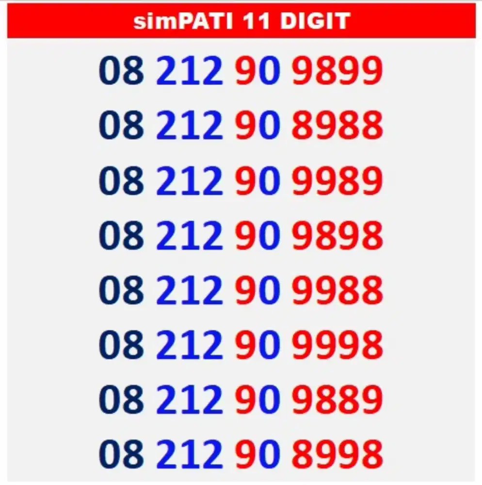 Simpati 11 digit