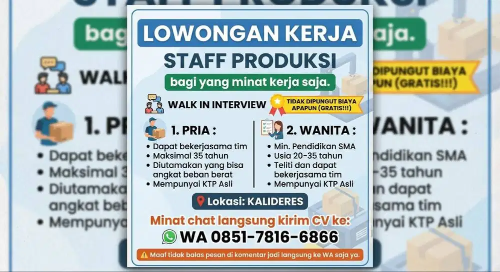 Dibutuhkan segera