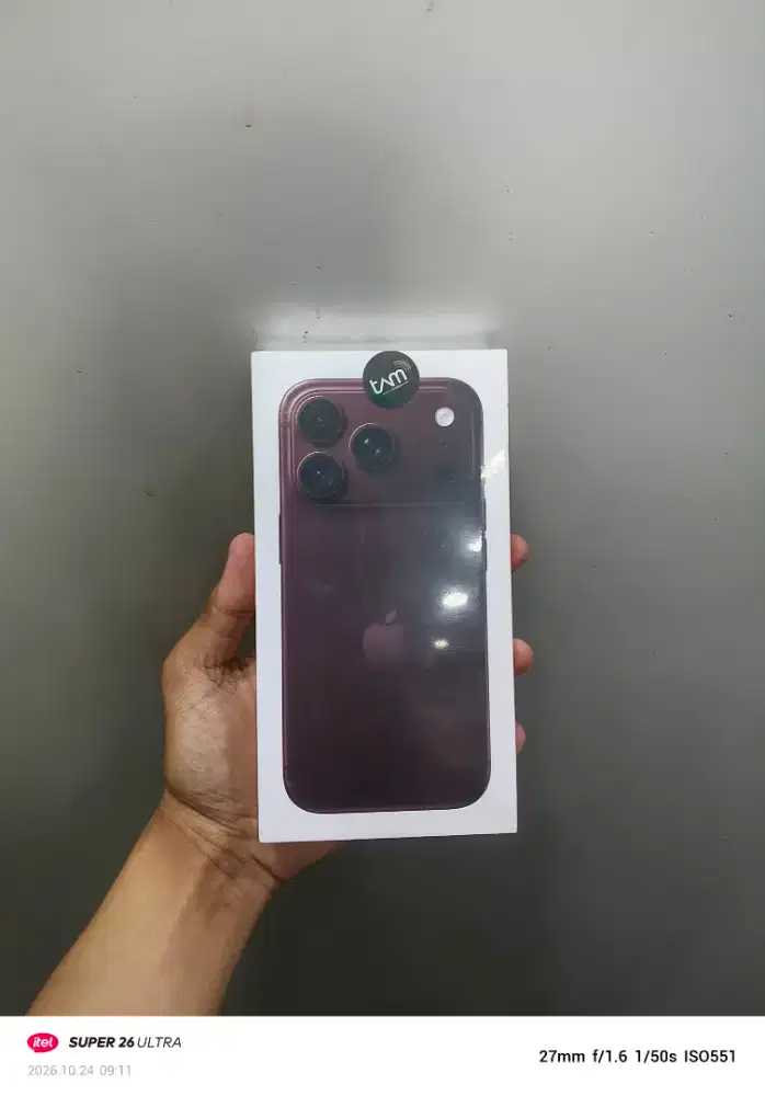 IPHONE 18 PRO BURGUNDY STOK 1 UNIT SAJA