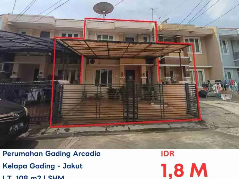 TURUN HARGA! RUMAH LELANG GADING ARCADIA - KELAPA GADING, JAKARTA UTARA