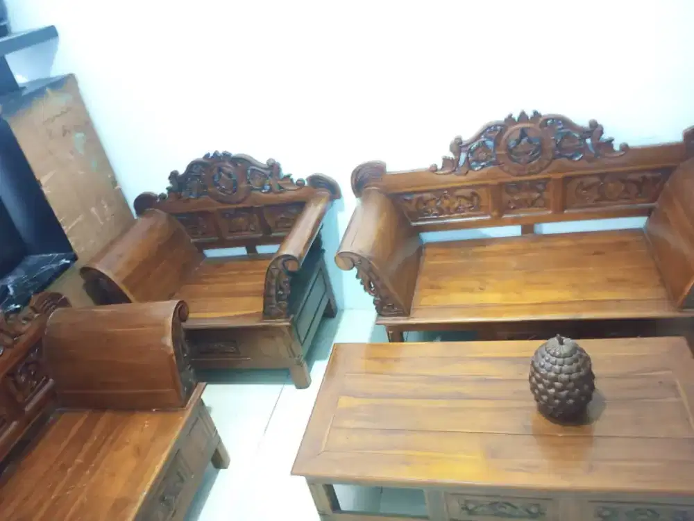 NEGO KURSI JATI JEPARA UKIR