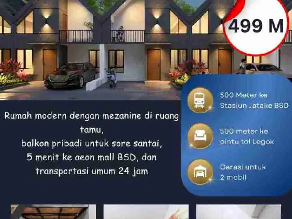 rumah baru ready stok dekat BSD Gading Serpong Karawaci