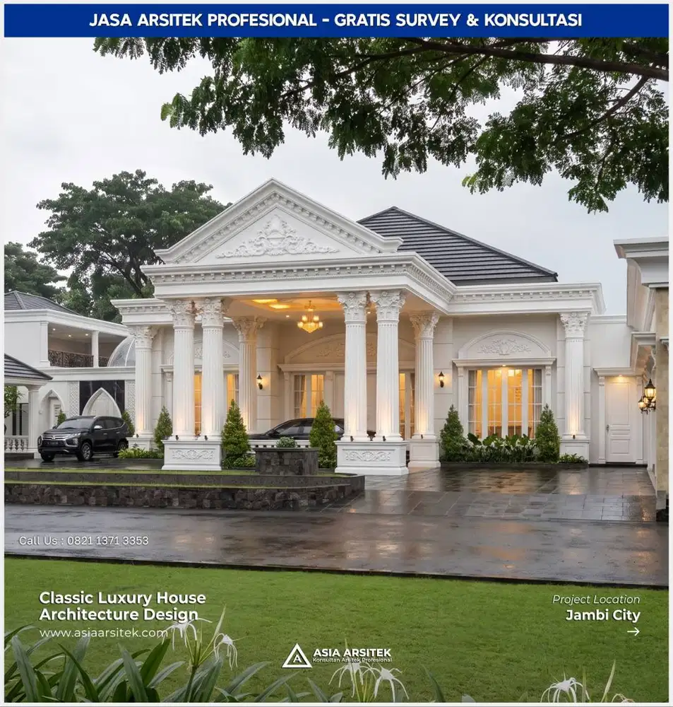 Jasa Arsitek Desain Gambar Rumah di Tangerang Desain Rumah 3000 m2