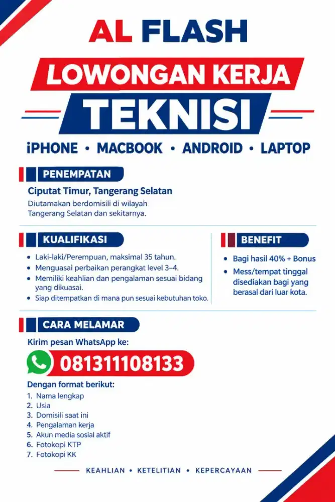 LOKER TEKNISI HP