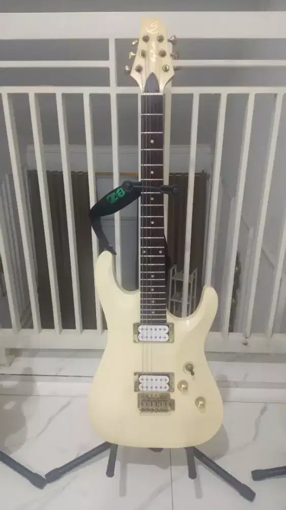 Gitar listrik Samick greg bennet intercepter ivory fulsenar suara Ok