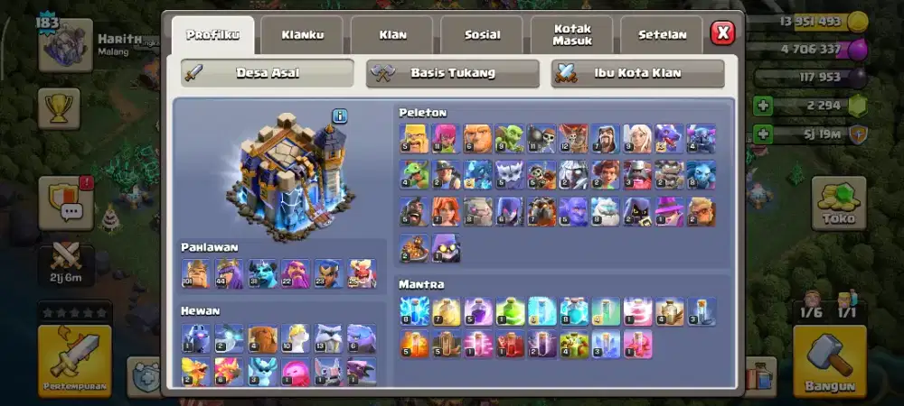 Coc th 18 murah