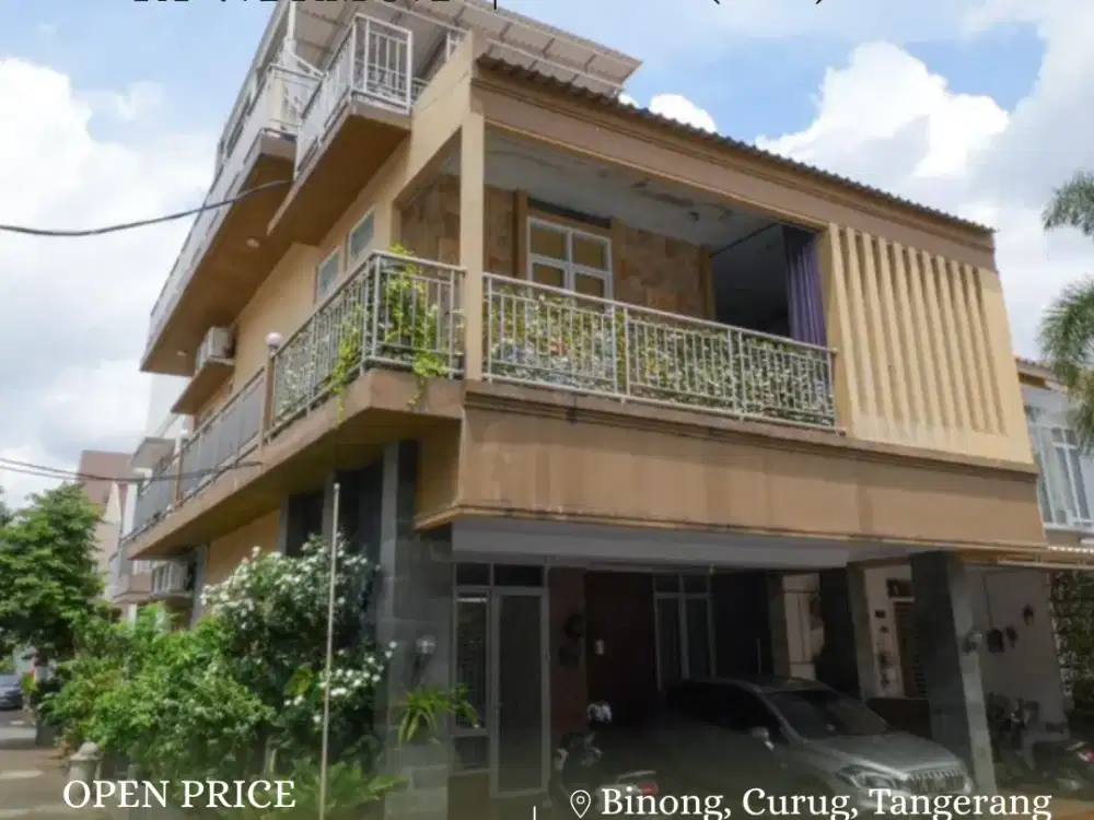 Dijual rumah cantik siap huni 3 lantai, 10 menit ke Lippo karawaci