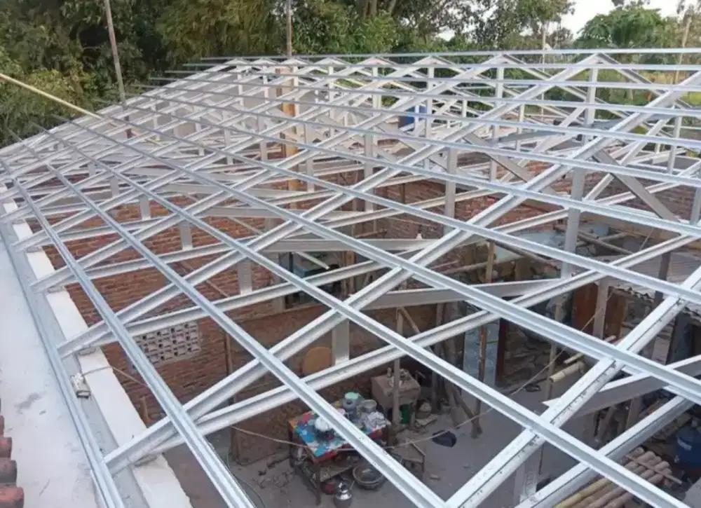 Atap rumah Atap baja ringan genteng metal pasir terpasang murah
