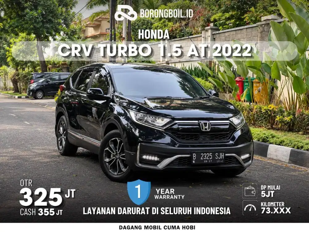 Honda CRV Turbo Metik non Sunroof 2022 Hitam Metalik