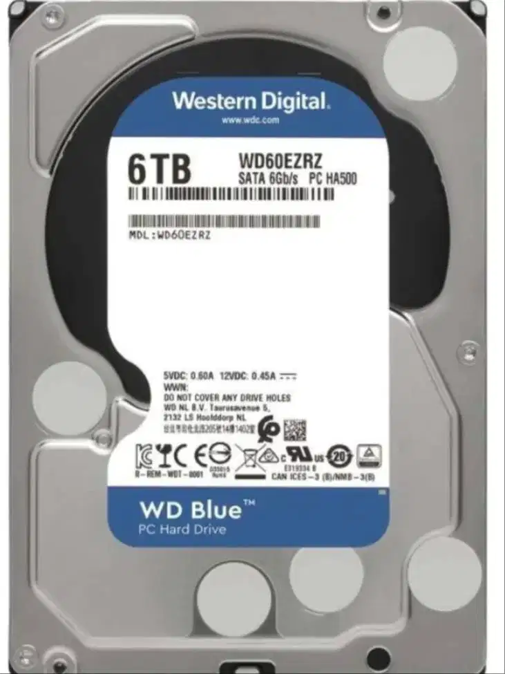 Jual WD 6TB Blue WD60EZAZ  SATA 6 Gb/s 3.5 Inci 5400 RPM 64 MB Cache H