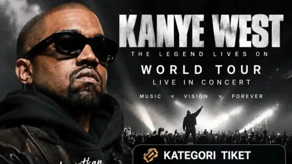 Tiket Kanye West Konser GBK hari ini Harga murah jual cepat