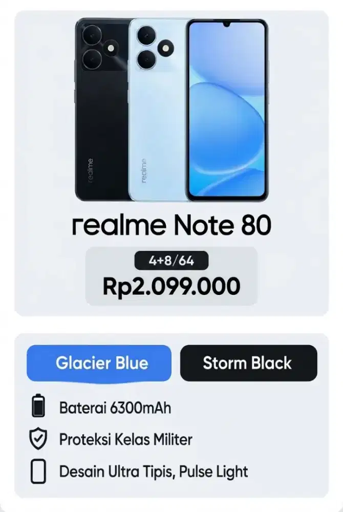 Realme Note 80 RAM 12/64GB