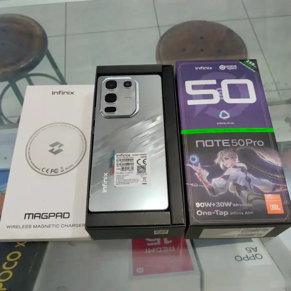Infinix Note 50 pro 8/256 SEKEN MULUS - Fullset Ori