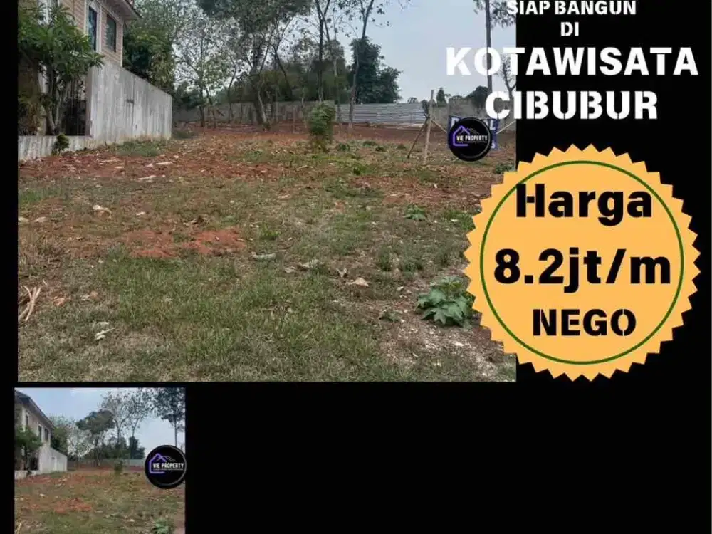 Dijual Kavling kota wisata cibubur