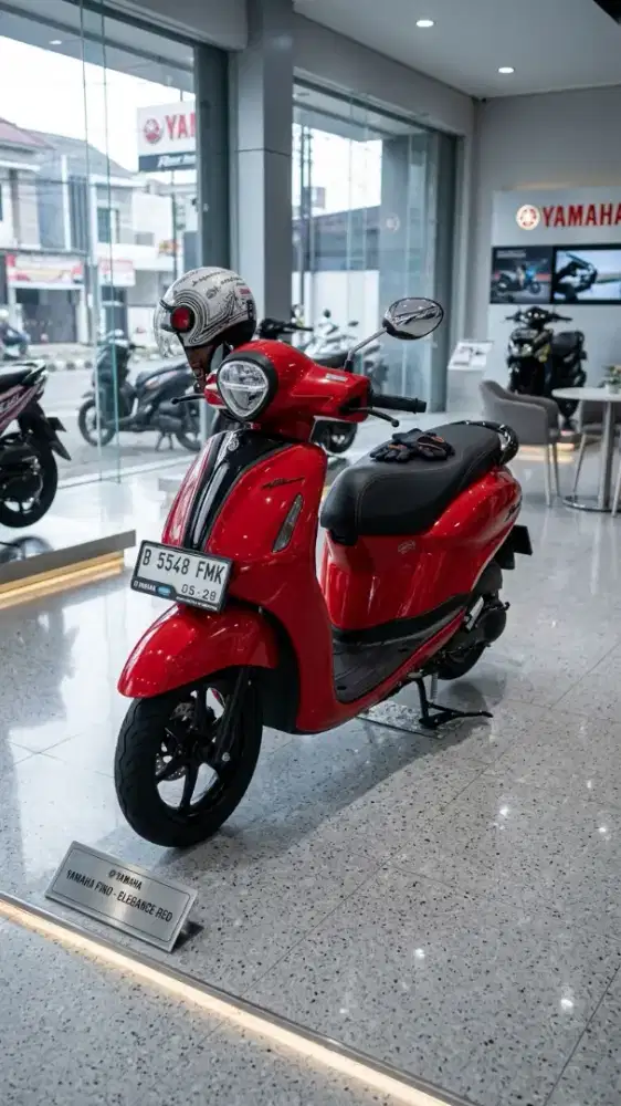 Yamaha Grand Filano 2023 warna merah