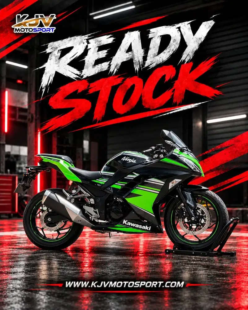 KAWASAKI NINJA 250 FI OLD 2016 HIJAU KM LOW PAJAK HIDUP SIAP GASPOL
