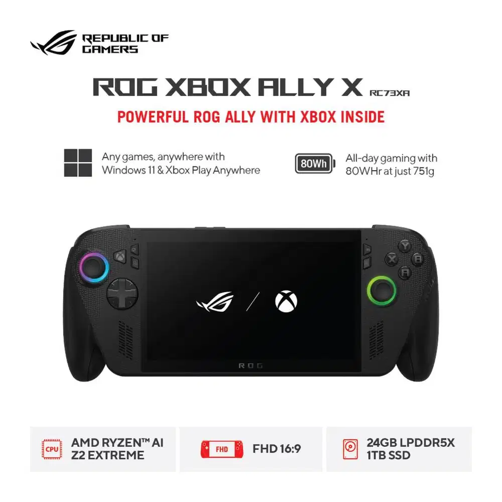 Asus ROG Xbox Ally RC73XA-Z2EA35A3T [AMD AI Z2 Extreme|RAM 24GB|SSD 1T