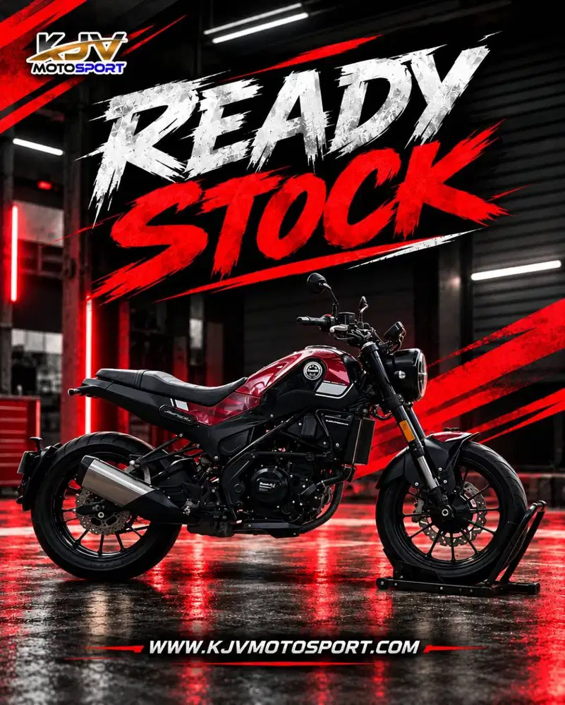 BENELLI LEONCINO 250 ABS 2023 MERAH KM LOW PAJAK PANJANG KAYAK BARU