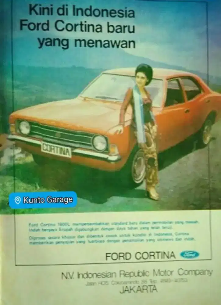 Bezel headlamp ( frame lampu depan) original Ford cortina 1976
