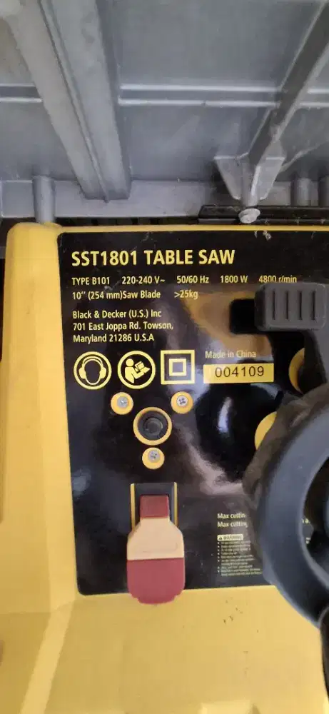 Jual Mesin Meja Potong Stanley 10 inch SST1801
