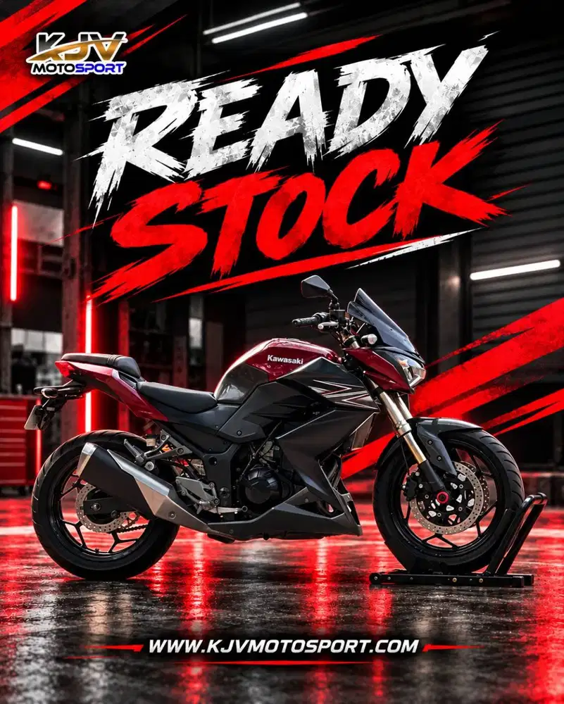 KAWASAKI Z250 FI MERAH MARON 2016 KM 16K LIKE NEW