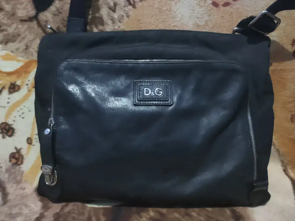 Tas Vintage Crossbody D&G Dolce Gabbana kulit Nylon original
