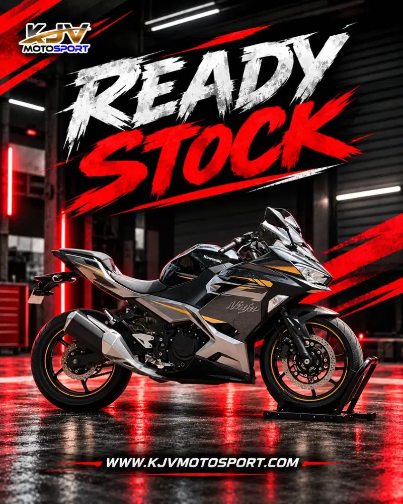 KAWASAKI NEW NINJA 250 FI ABS MDP KEYLESS 2021 GREY KM LOW PAJAK ON